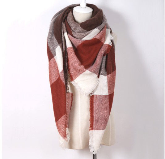 Triangle Cashmere Winter Scarf