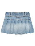 A-line Mini denim skirt