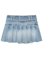 A-line Mini denim skirt