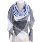 The Checkered Wrap | Triangle Scarf