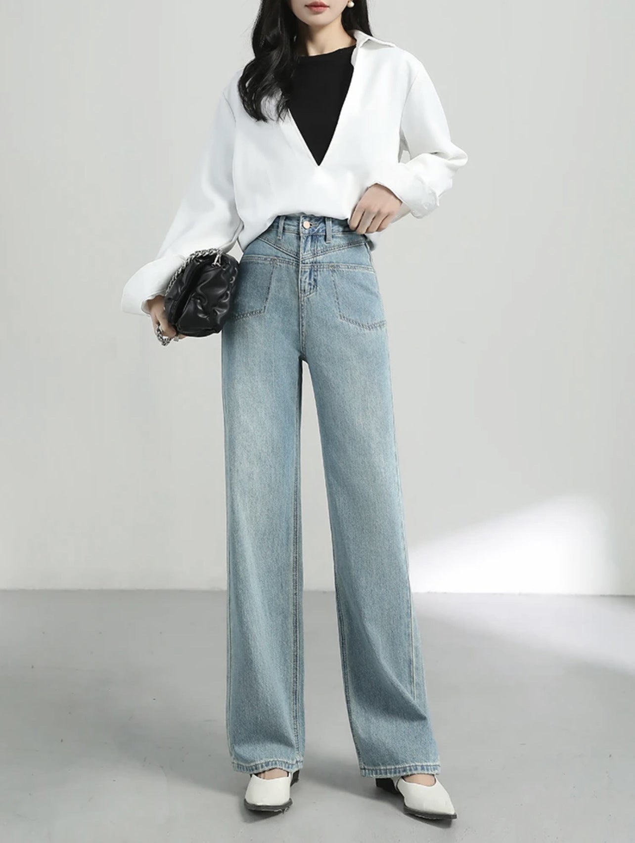 Fashion Personality Wide Leg Jeans