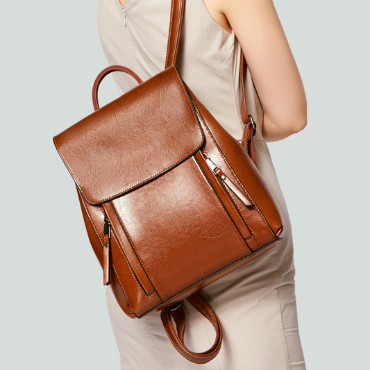 Genuine Leather Backpack