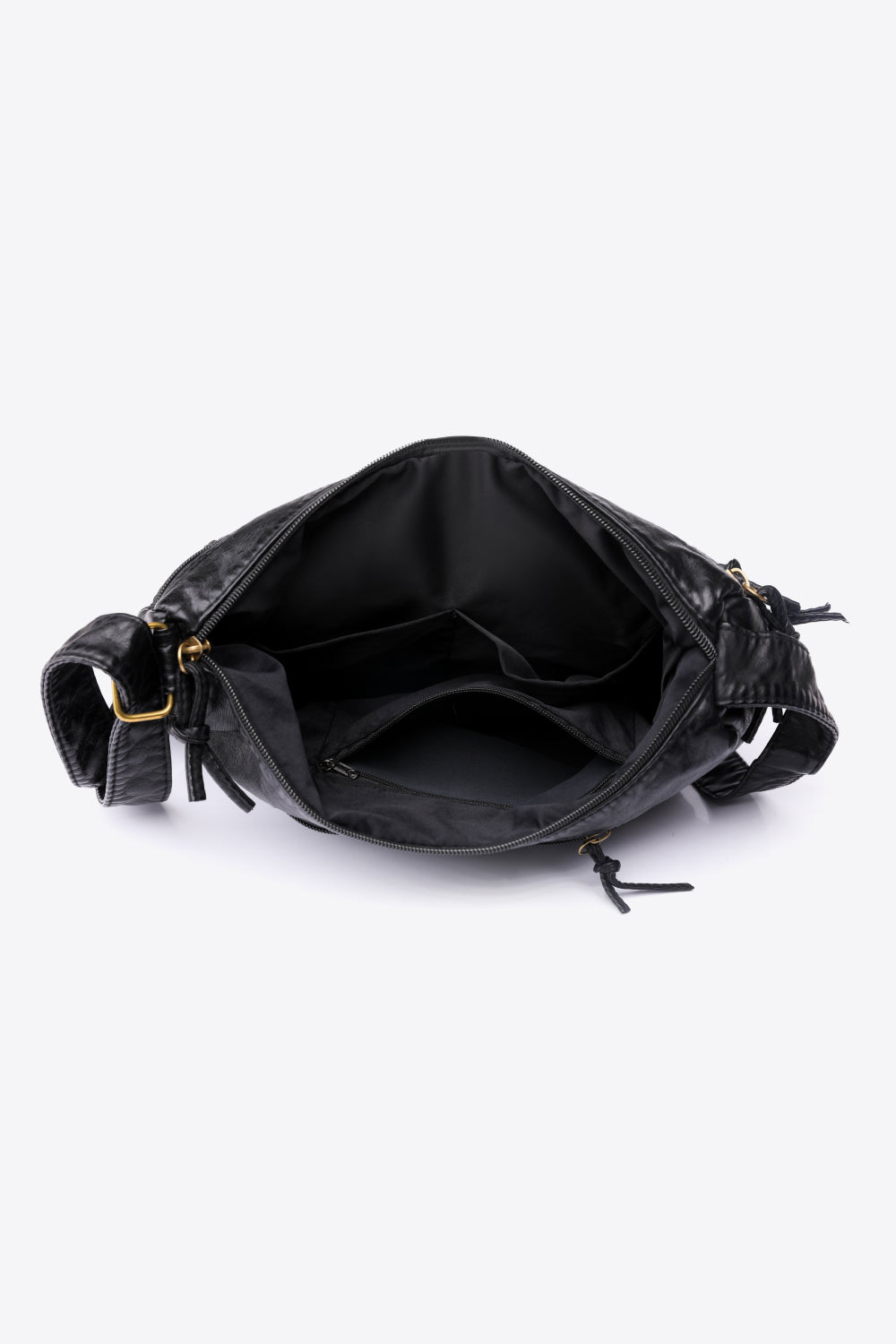Black Adored PU Leather Crossbody Bag