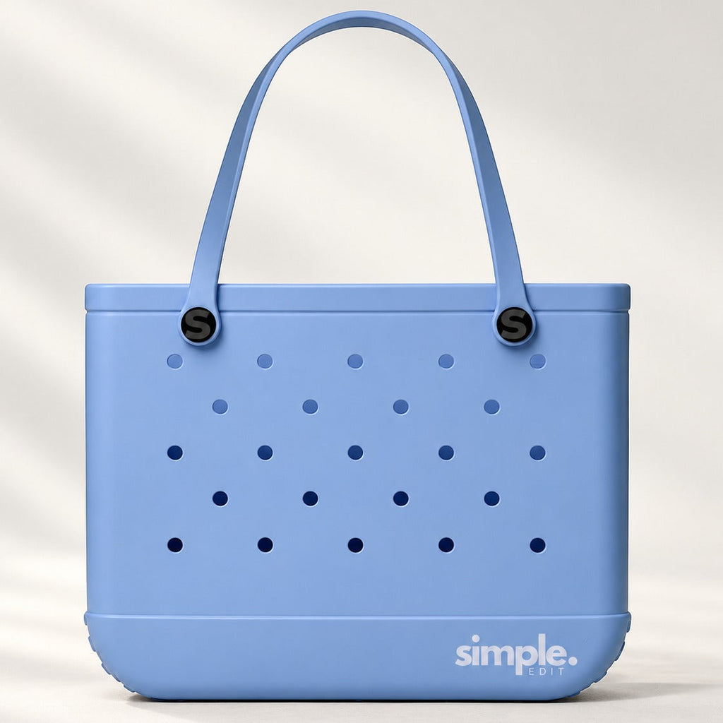 Everyday Extra Large EVA Tote – Carolina on My Mind Blue | Waterproof, Lightweight, Sandproof Oversized Carryall