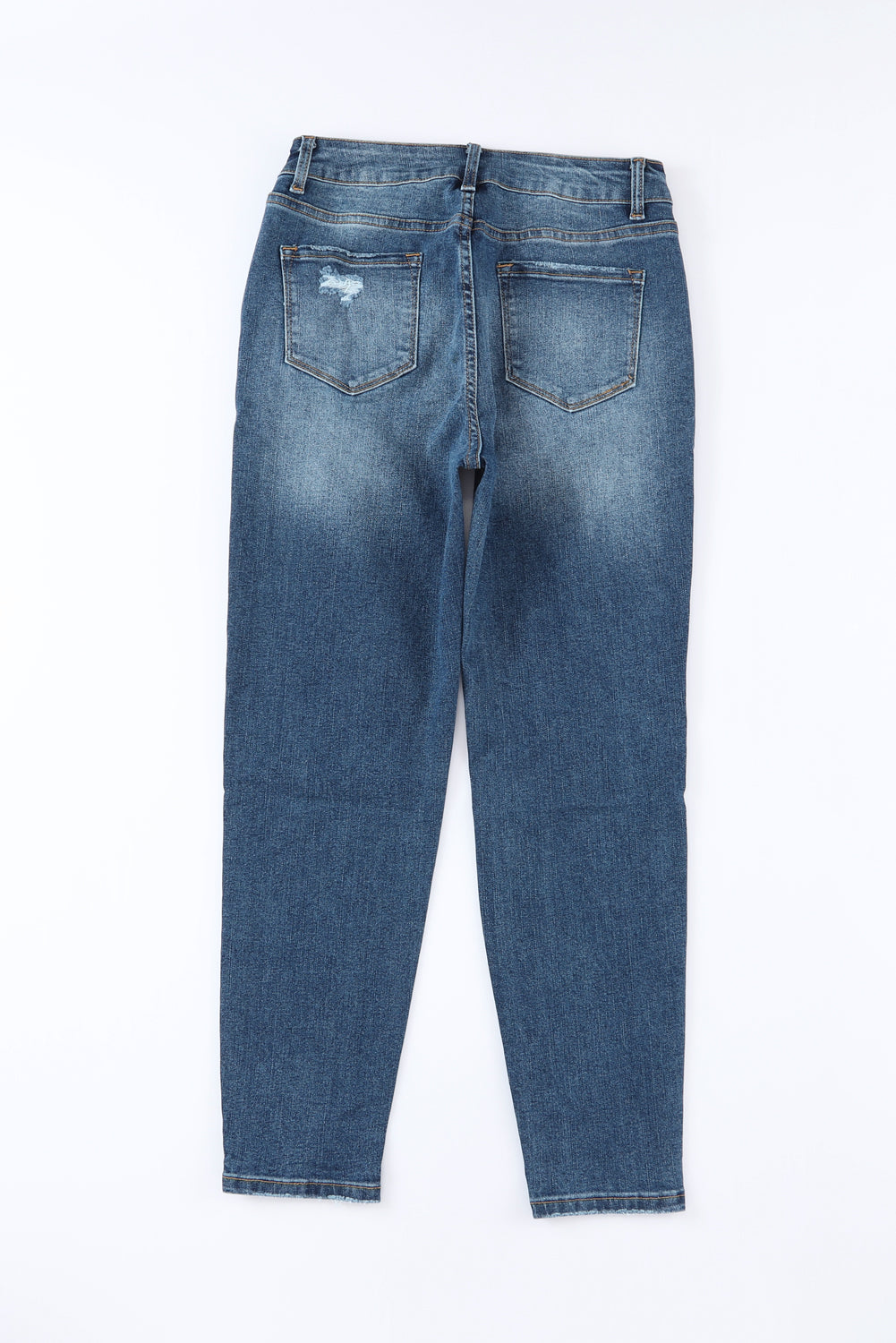 Blue Distressed Skinny Jeans