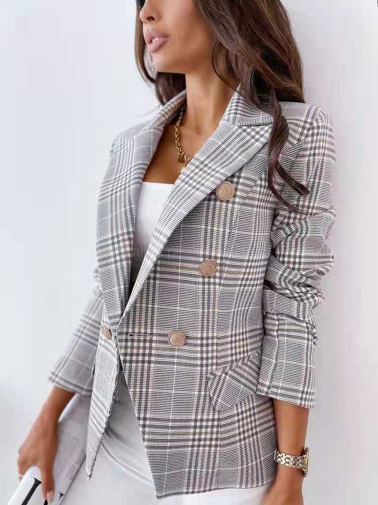 Professional Houndstooth Suit Jacket
