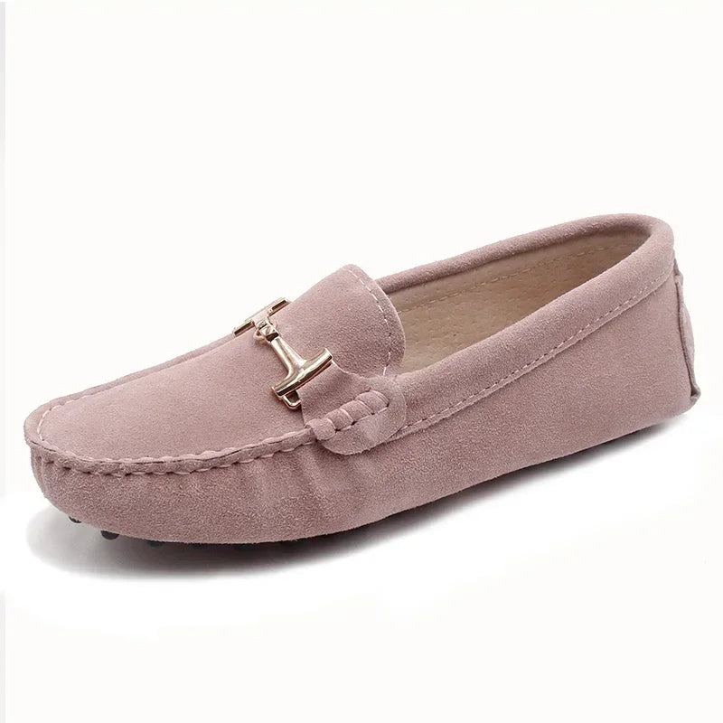 New Comfortable Shoes Women Moccasins Genuine Leather Flats Ladies Cow Suede Casual Shoes Soft Driving Shoes Sneakers Plus Size