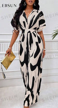 Animal Printed Batwing Jumpsuit