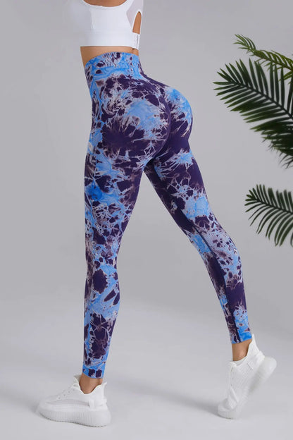 Seamless Peach Yoga Pants Women's Dual Color Tie Dye Tie Float High Waist Sports  Leggings Lifting Hip Running Fitness Leggings