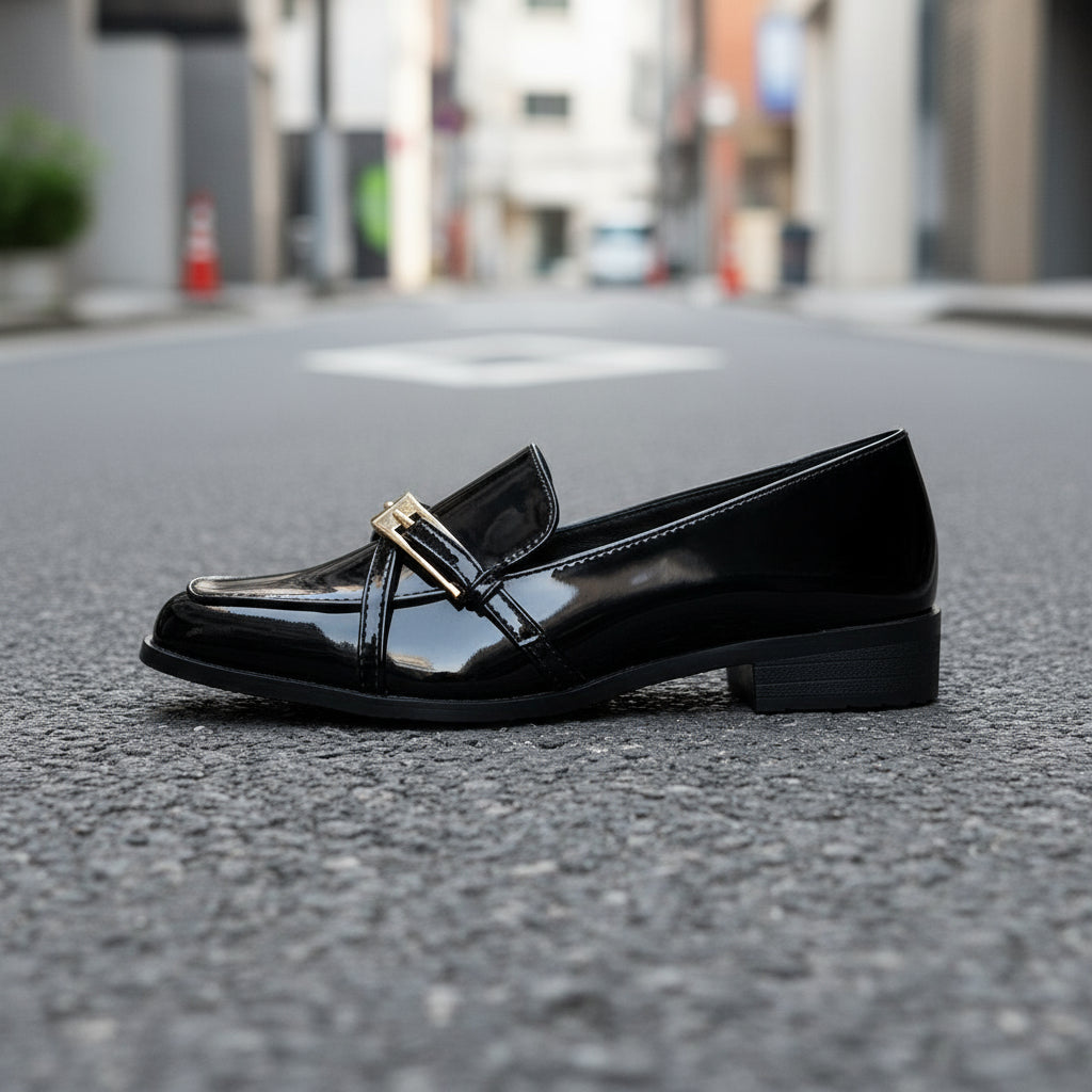 Women’s Patent Leather Square Toe Shoes