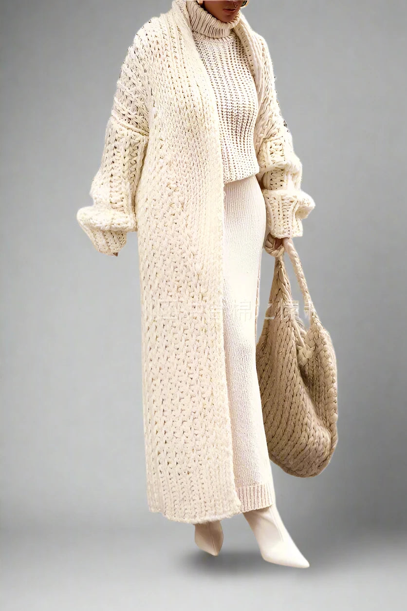 Knitted Cardigan Coat