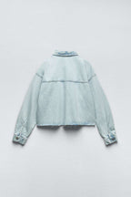 Denim Skirt Short And Jacket Coat