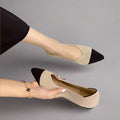Leopard Braided Pointed Flat Shoes