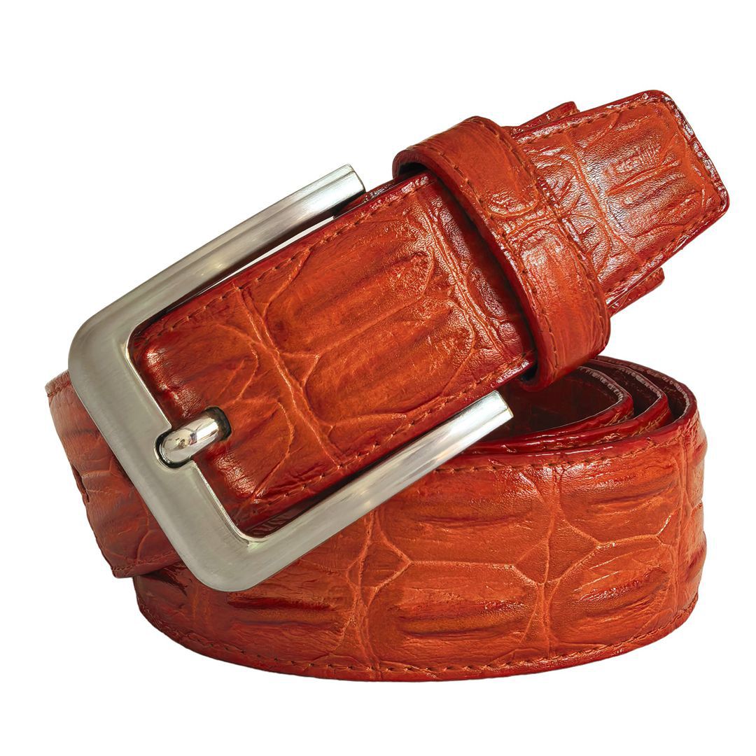 Genuine Leather Crocodile Pattern Belt