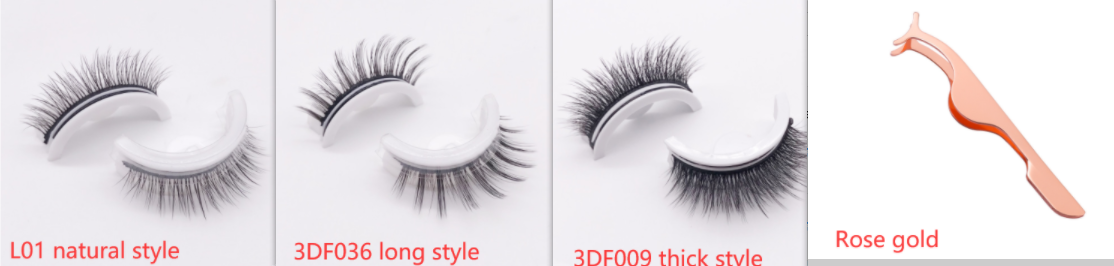 Reusable 3D Natural False Mink Eyelashes