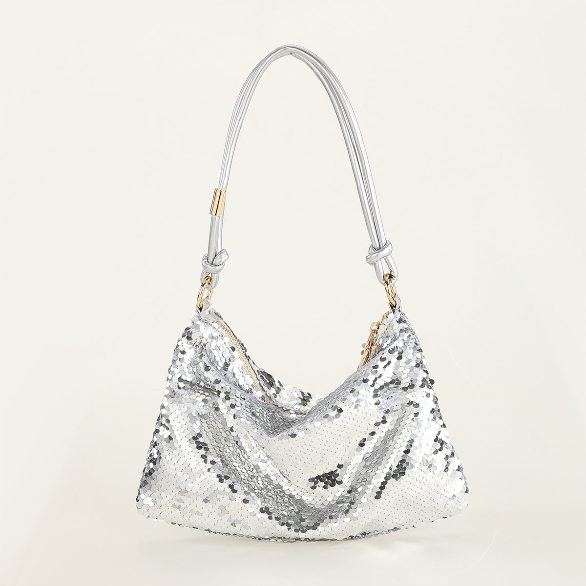 Sequin Knotted Single Shoulder Bag