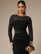 Black Sheer Love Dress