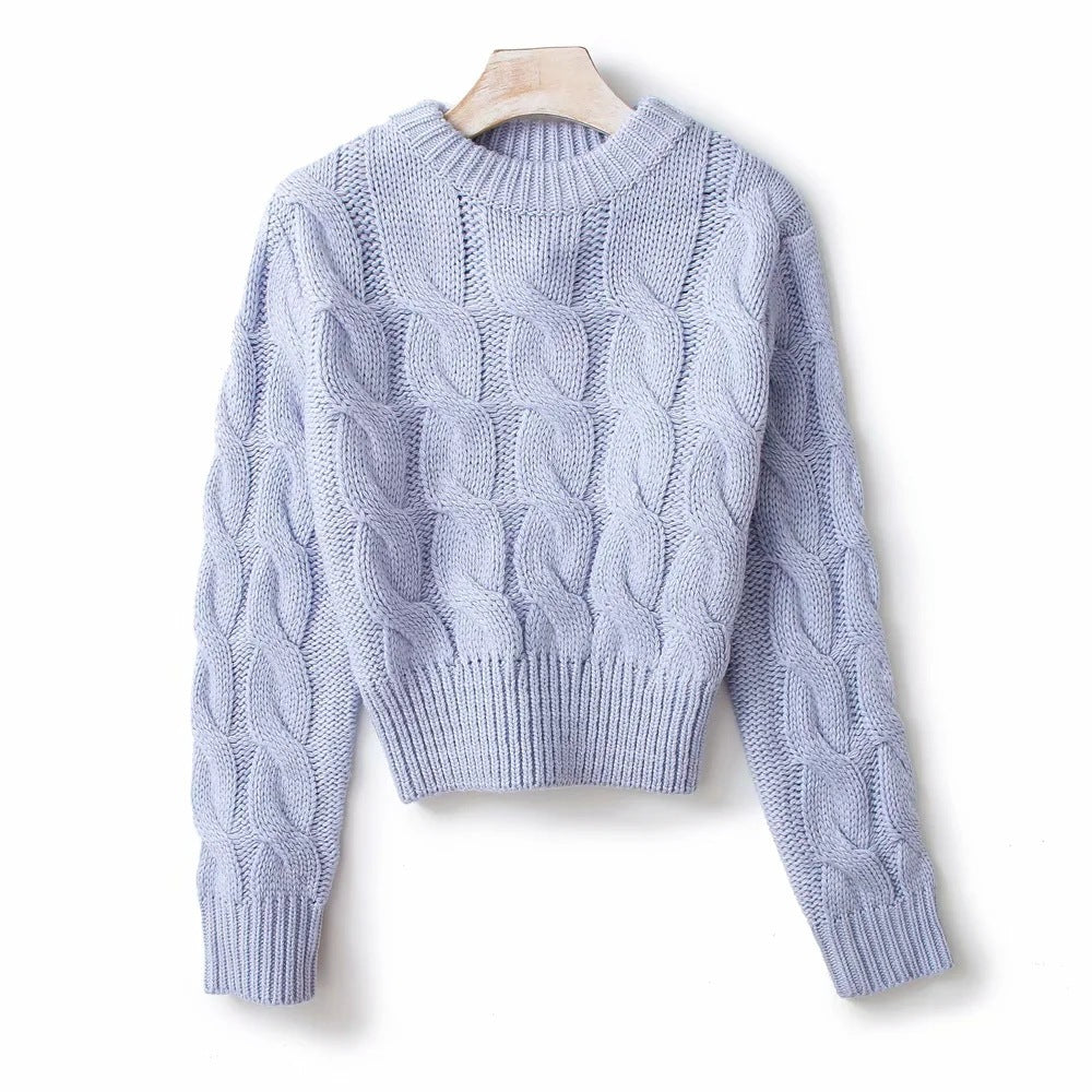 Long Sleeve Knit Pullover Sweater