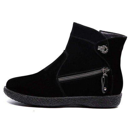 Warm Flock Ankle Boots