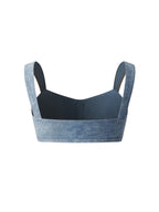 Women's Faux Denim Sports Bra