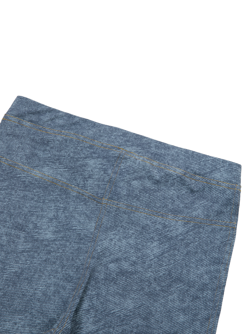 Faux Denim Zip-Fly Leggings