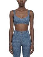 Women's Faux Denim Sports Bra