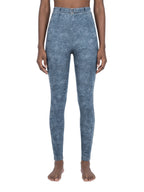 Faux Denim Zip-Fly Leggings