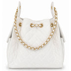 Bayshore Bucket Bag Medium -  White Denim