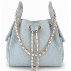Bayshore Bucket Bag Medium - Light Wash Denim