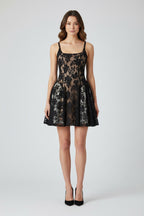 Black Lace Sleeveless Dress