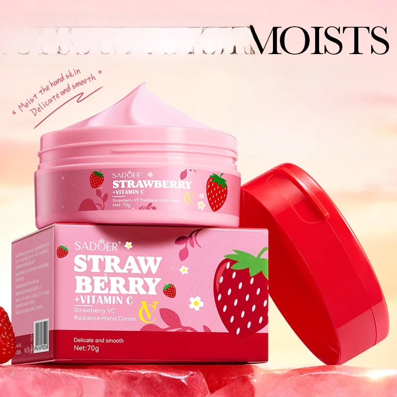 Strawberry Hand Cream for Soft and Nourished Hands