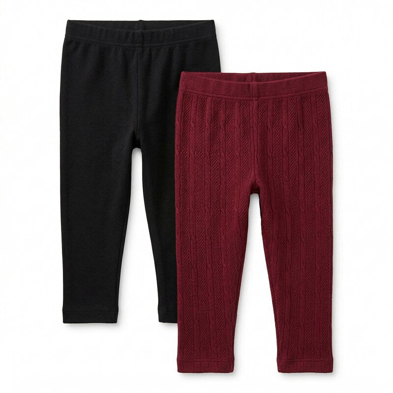 One Step Up Baby Girls 2 Pack Seamless Legging,12-24 months