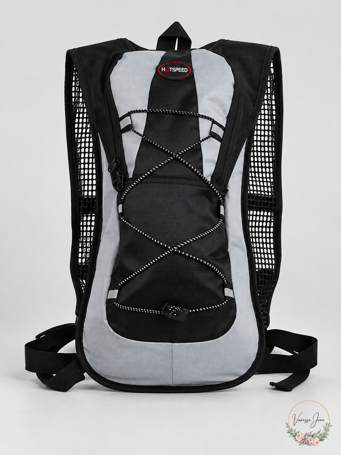 Hotspeed 5L Slim Cycling Backpack with Front Bungee Cord Black or Red