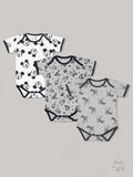 Sofie & Sam Organic Cotton 3 Pack Bodysuits, Size 12-18 Months