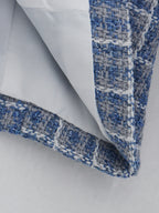 Slim-Fit Tailored Plaid Blazer