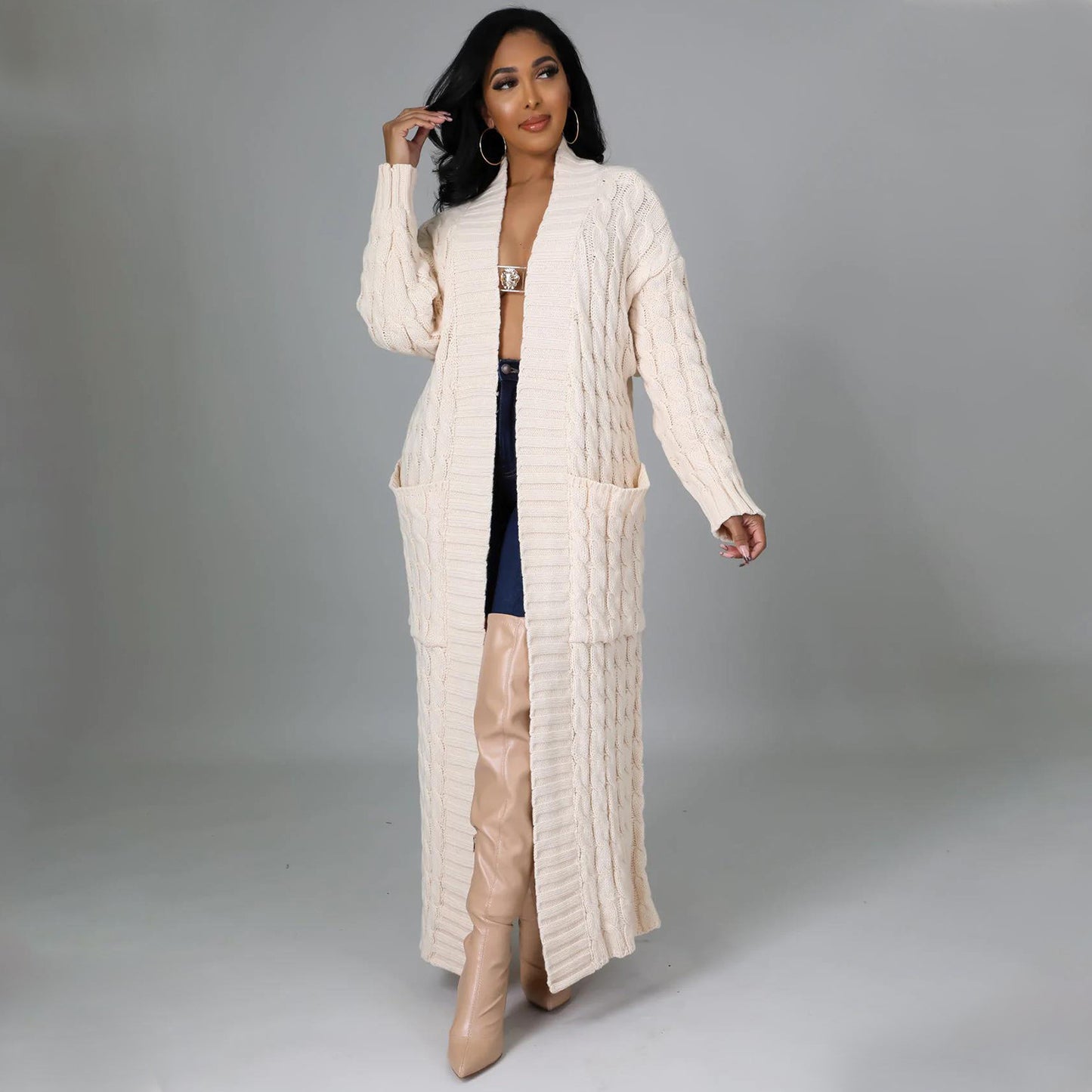 Casual Long Sweater Coat