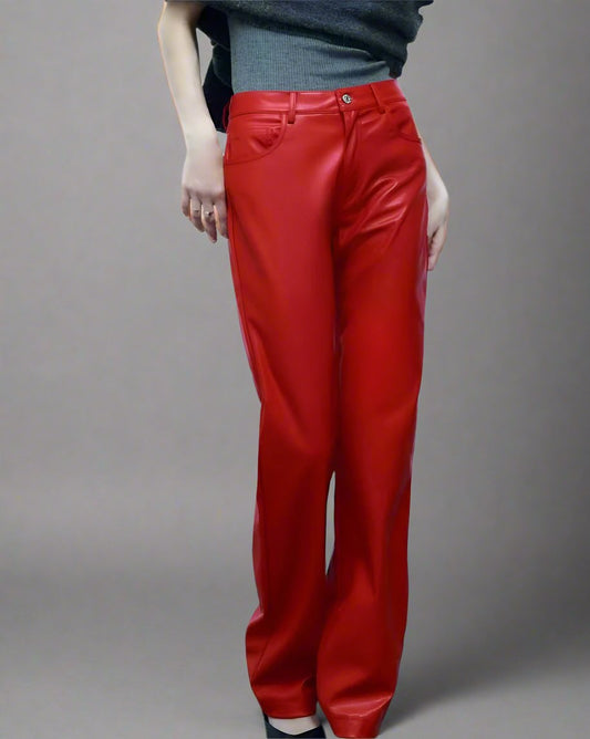 Zaura Faux Leather Pants