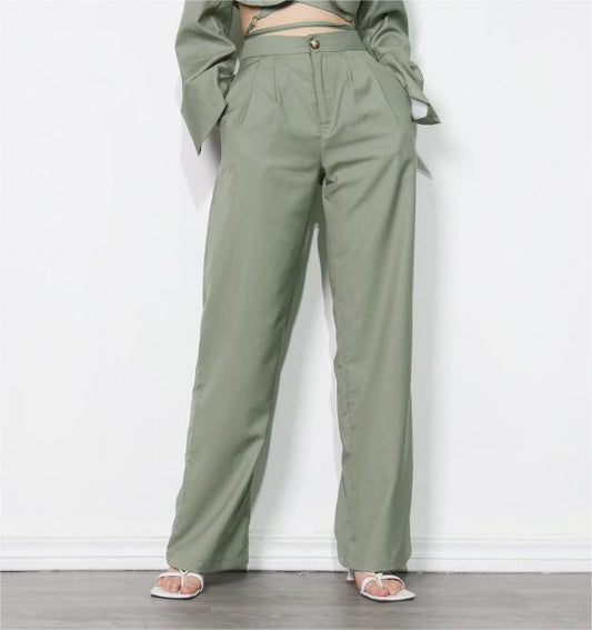 Office Straight Casual Pants