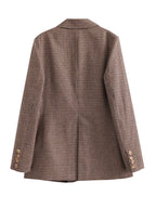 Professional Houndstooth Blazers Jacket