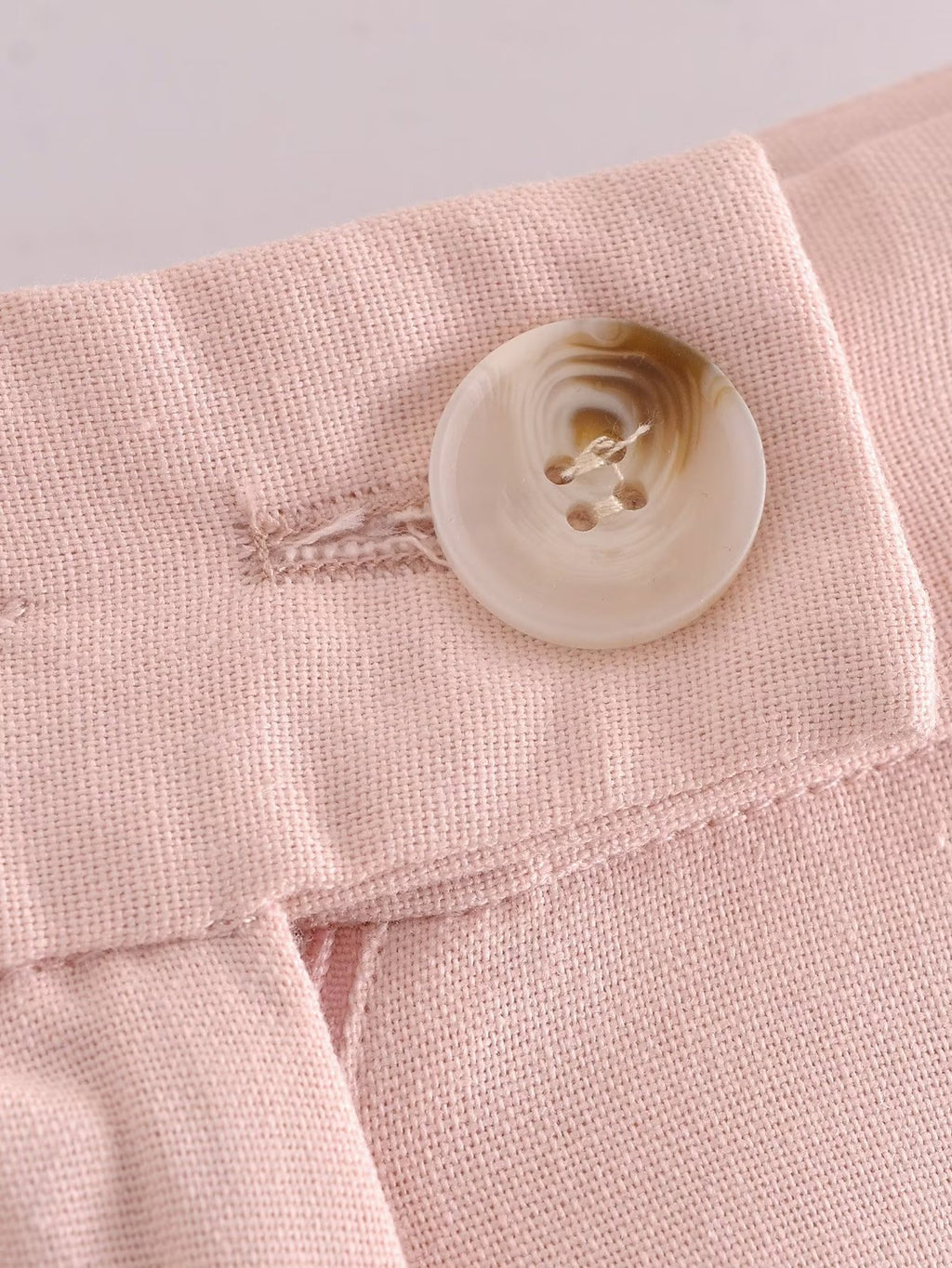 Linen Pink Dress Pants