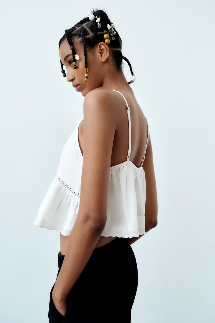 Embroidered Cami Top