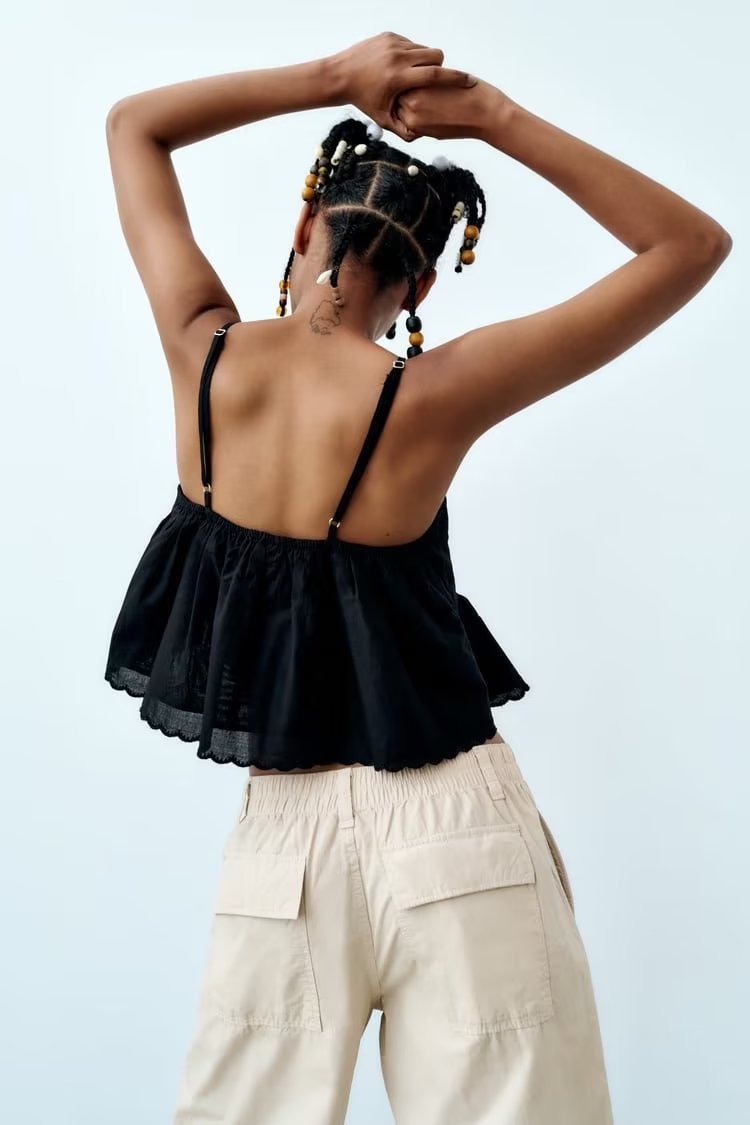 Embroidered Cami Top