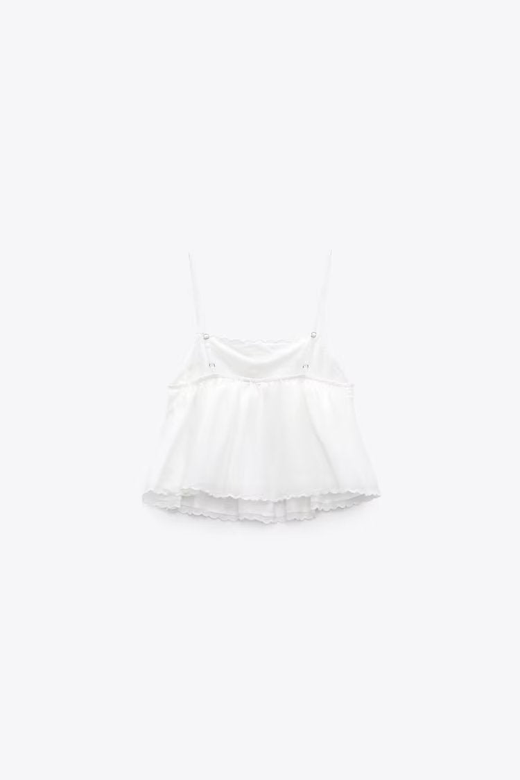 Embroidered Cami Top