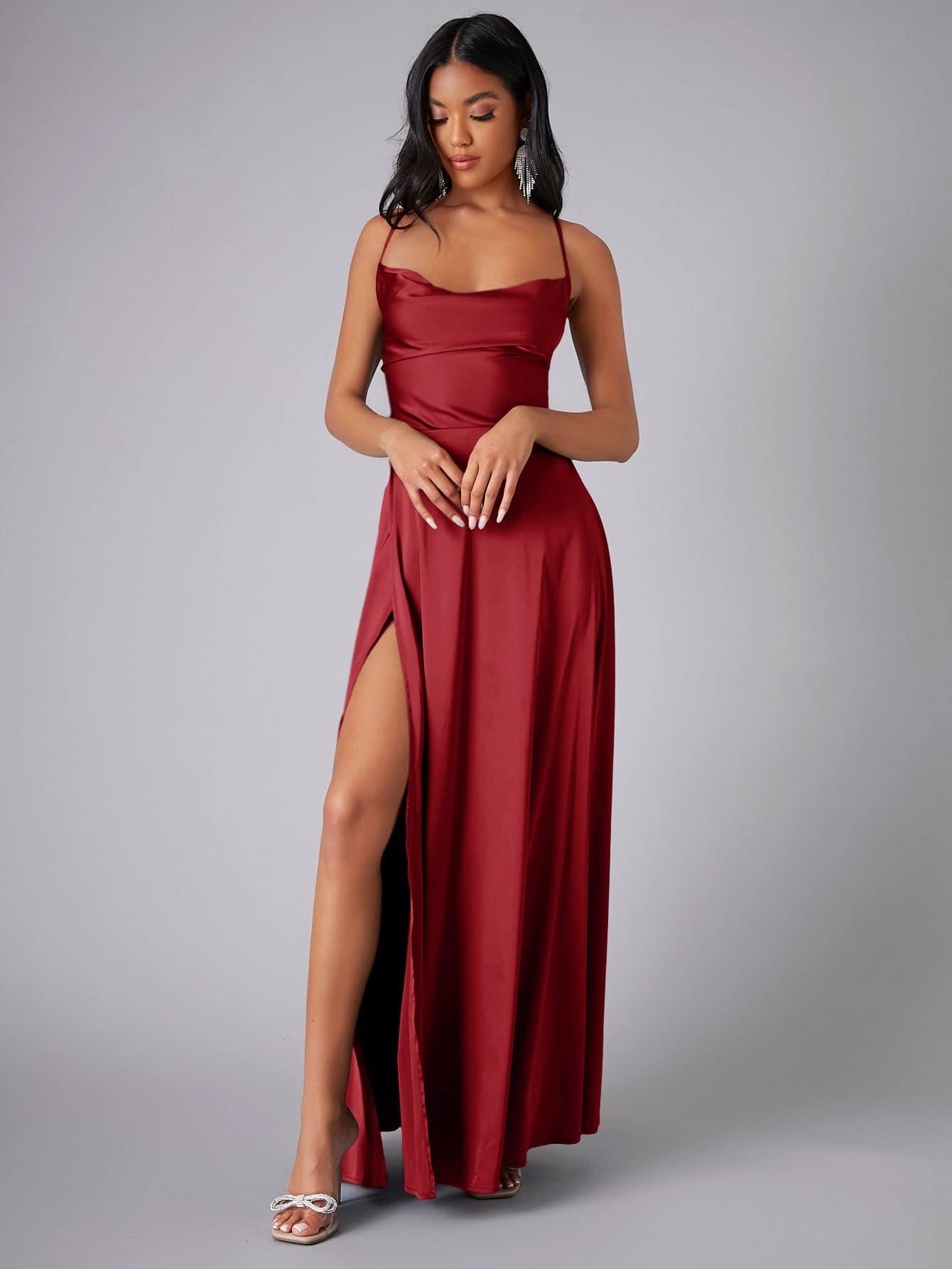 Sexy Slim Fit Backless Formal Dress