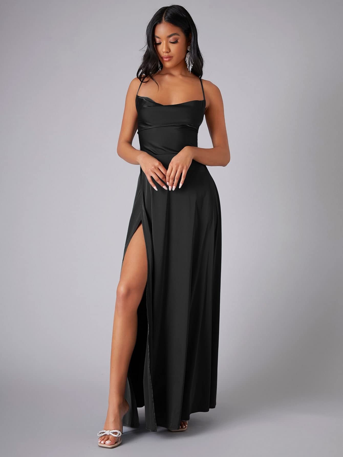 Sexy Slim Fit Backless Formal Dress