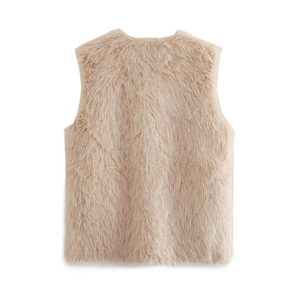 Faux Fur Warm Vest