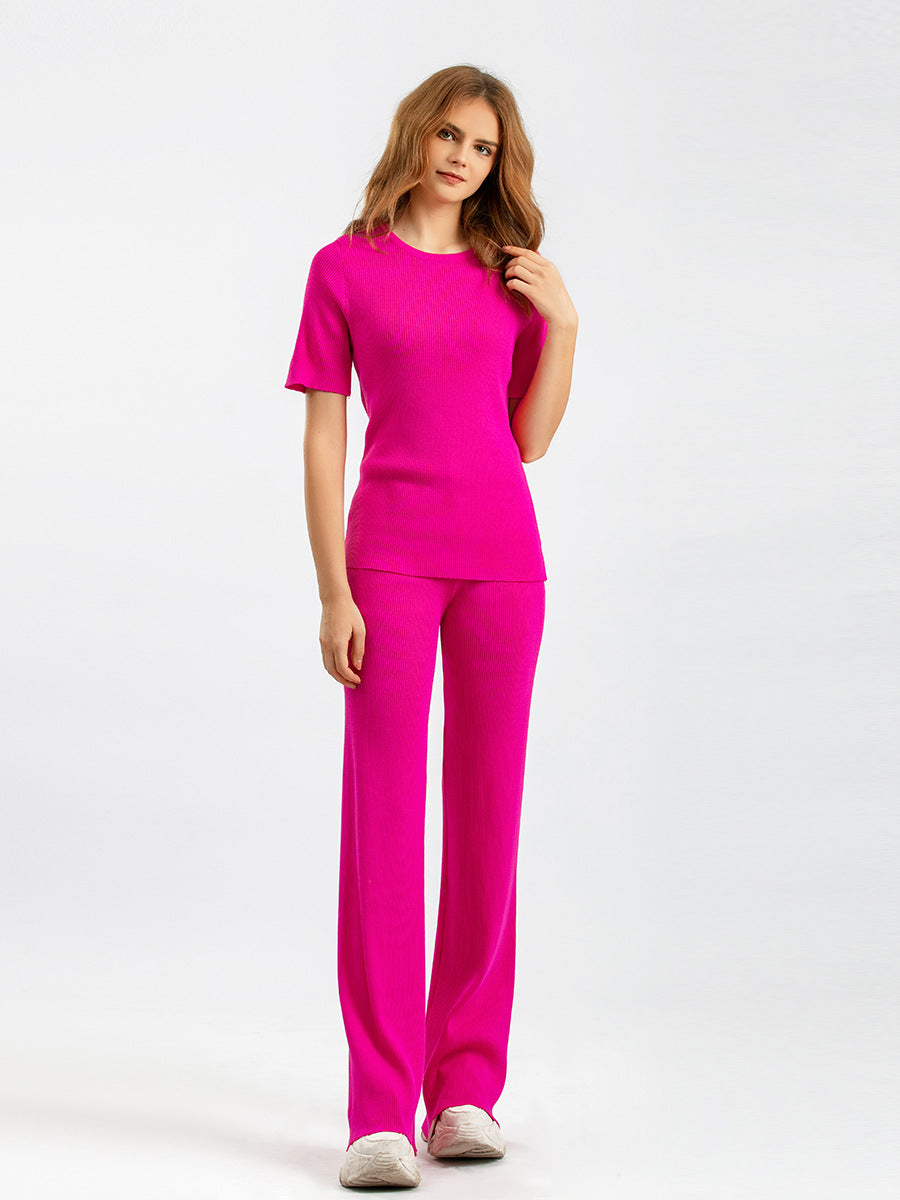 Knitted Slimming Two Piece Suit