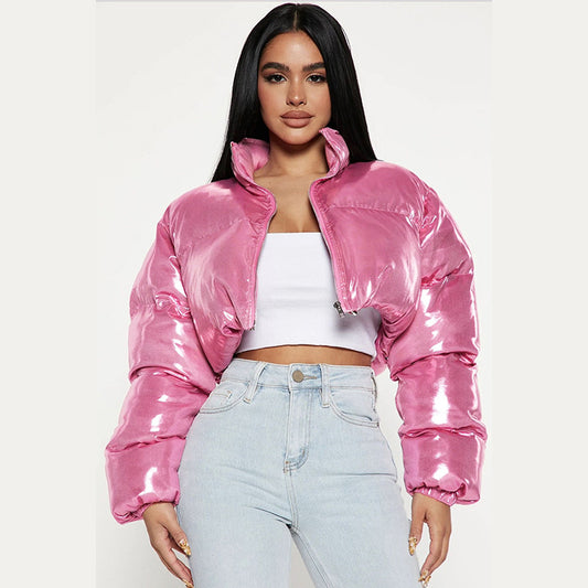 Bubble Cropped Jacket Women