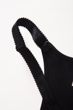 Adjustable Spaghetti Strap Zipper Latex Corset