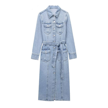 Tuyere Pocket Denim Dress